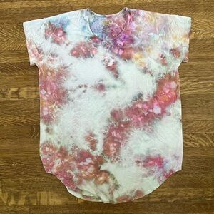 Of earth and salt drop hem oversize shirt | size small